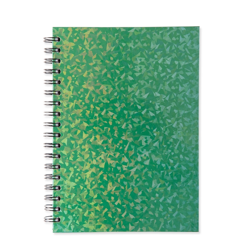 CADERNO HOLOGRÁFICO COM PAUTA